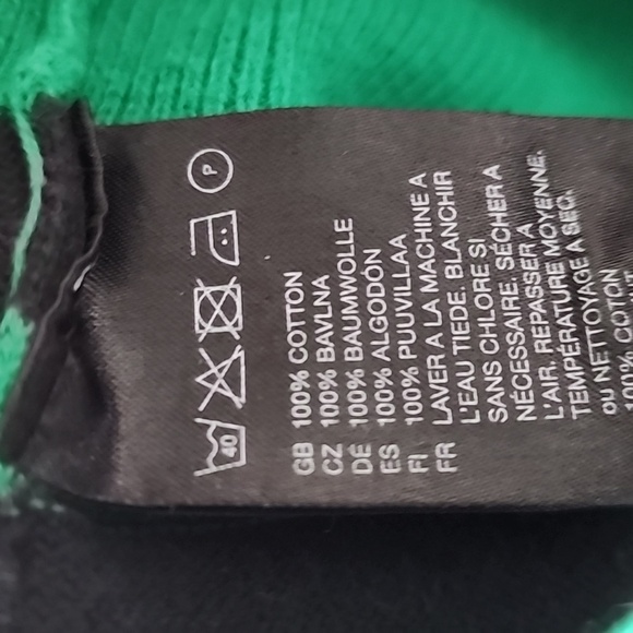 H&M Divided Green and Black Striped Crop Cardigan Sweater - Picture 9 of 10